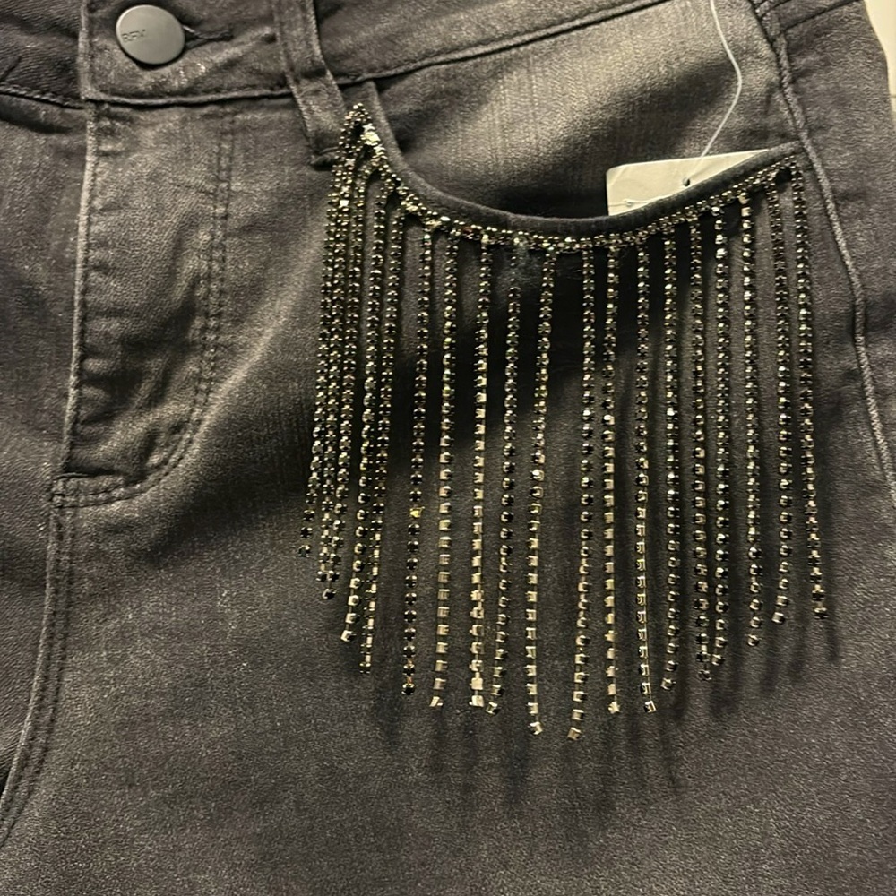 RFM NWT (Royalty for Me) Beaded Flare Jeans size 6. - Picture 8 of 16